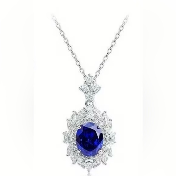 Jewelry - Blue Sapphire Pendant Necklace